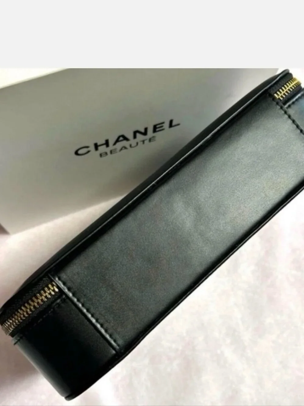 Black Embossed Cosmetic Case
